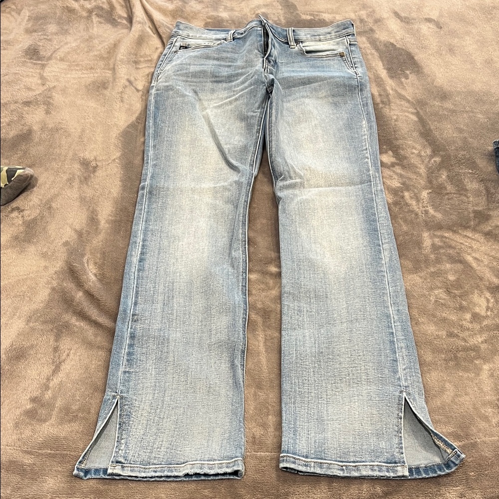 KanCan Women's Straight Leg Jeans - Light Blue